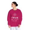  True Bloom Wellness Branded Sweatshirt Cyber Pink
