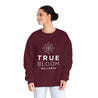 True Bloom Wellness Branded Sweatshirt Maroon
